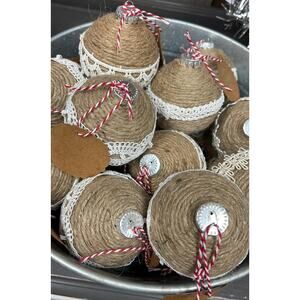 Rustic Handmade Glass Ornaments